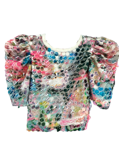 Alexis Printed Sequin Top